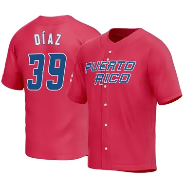 Puerto Rico Baseball Youth Edwin Diaz 2023 World Baseball Classic Jersey - Replica Red